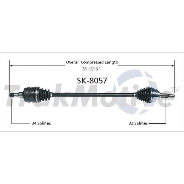 Surtrack Axle Cv Axle Shaft, Sk-8057 SK-8057 - main